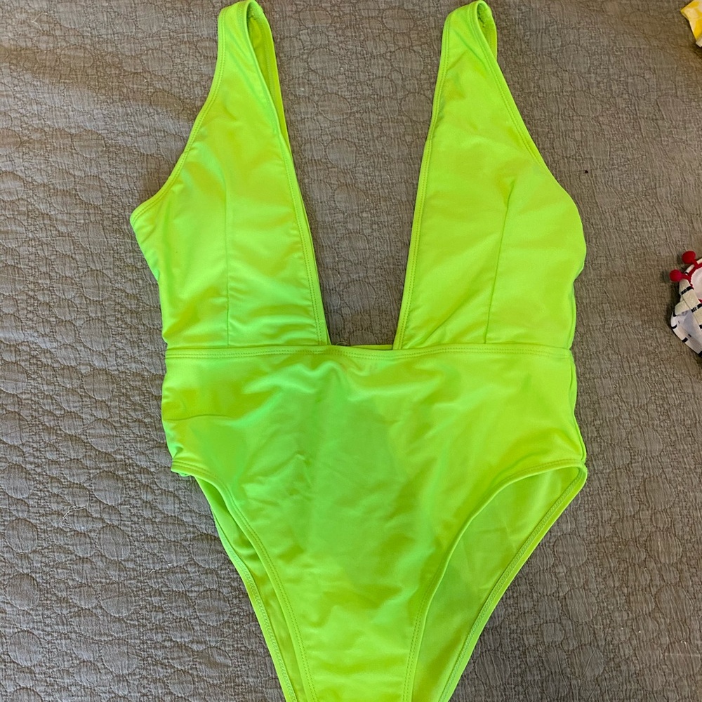 One Piece Neon Swimsuit